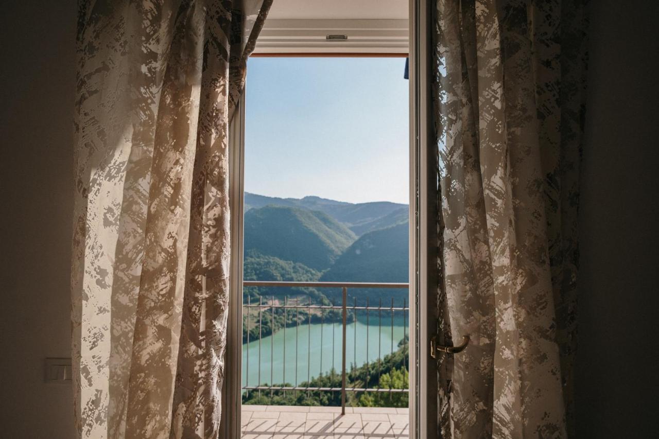 Ferienwohnung La Vista Panoramica Piu Bella Ascrea Exterior foto